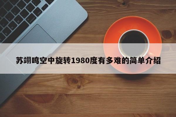 苏翊鸣空中旋转1980度有多难的简单介绍